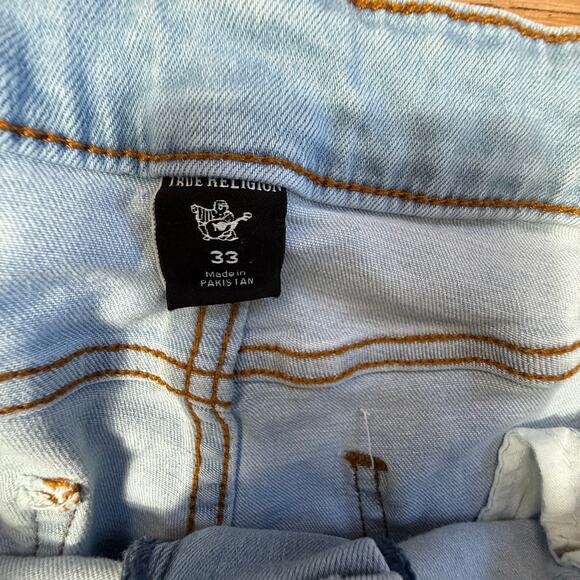 True Religion Billie Cropped Straight Jeans Women SZ 33 - Picture 6 of 9